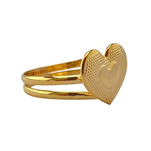 Anel Coração - Ouro 18K