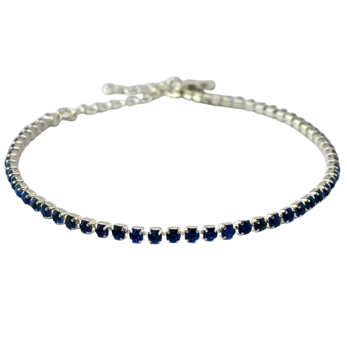 Pulseira Riviera Azul - Prata