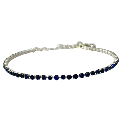 Pulseira Riviera Azul - Prata