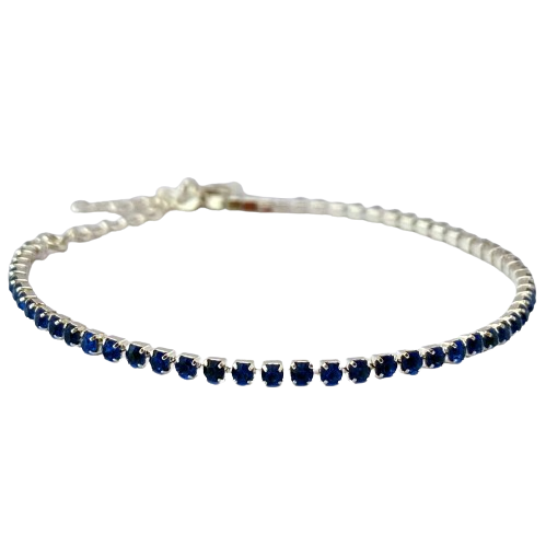 Pulseira Riviera Azul - Prata